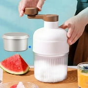 Shaved Ice Maker and Slushie Machine,Shaved Ice Machine, Portable Ice Maker Shaved Ice Machine Household Small Hand Ice Breaker Continuous Ice Machine Breaking Hail Ice Machine Ice Machine Machine
